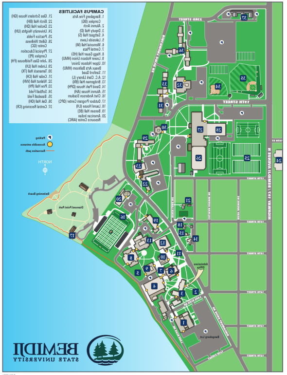 Bemidji State University campus map